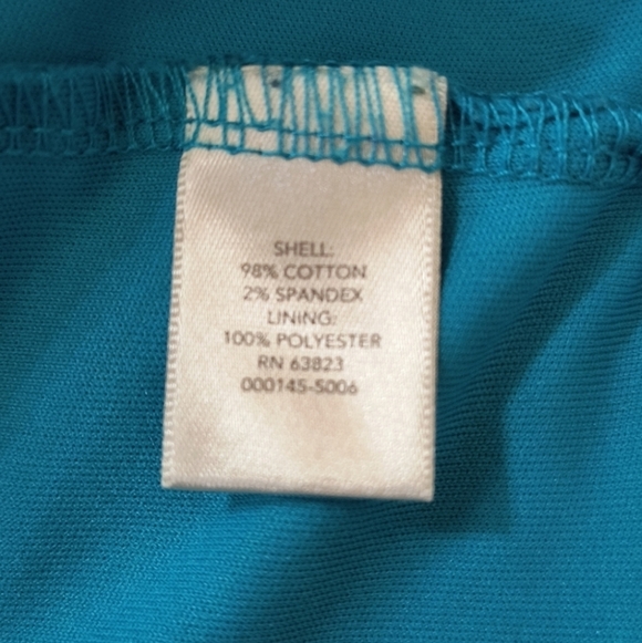 Christopher & Banks Bright Blue Pencil Skort Size 8 - Picture 7 of 8